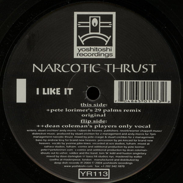 YR113 Narcotic Thrust I Like It (Vinyl) Yoshitoshi Recordings