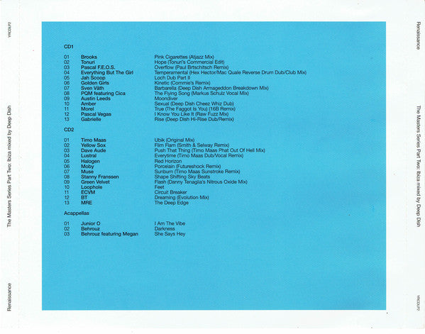 Renaissance - The Masters Series Part Two: Ibiza Mixed By Deep