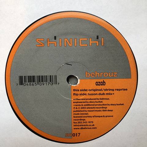 SHI017 - Behrouz - Azab - (Vinyl)