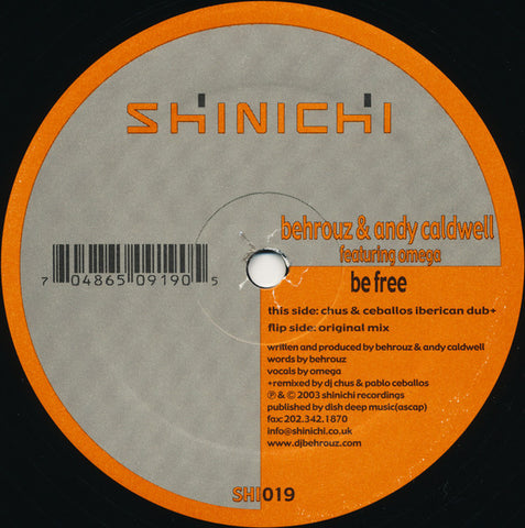 SHI019 - Behrouz & Andy Caldwell Featuring Omega – Be Free - (Vinyl)