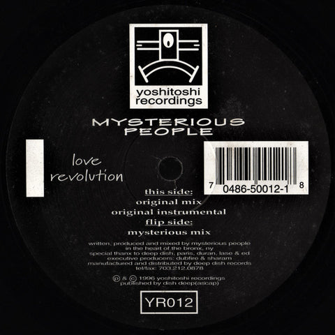 YR012 - Mysterious People - Love Revolution - (Vinyl)