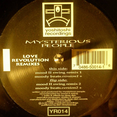 YR014 - Mysterious People - Love Revolution Remixes - (Vinyl)