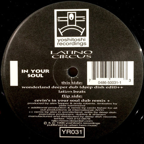YR031 - Latino Circus- In Your Soul (Cevin Fisher Remixes + Original / Unreleased Mixes) - (Vinyl)