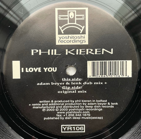 YR106 - Phil Kieren – I Love You - (Vinyl)