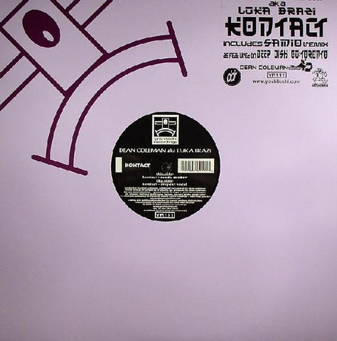 YR111 - Dean Coleman aka Luka Brazi ‎– Kontact - (Vinyl)