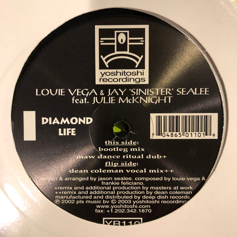 YR110 - Louie Vega & Jay 'Sinister' Sealée* Feat. Julie McKnight - Diamond Life (Vinyl)