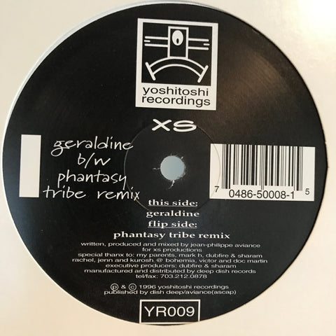 YR009 - XS - Geraldine b/w Phantasy Tribe Remix - (Vinyl)