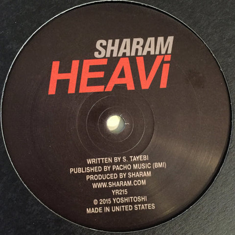 Sharam Heavi vinyl from Yoshitoshi Recordings